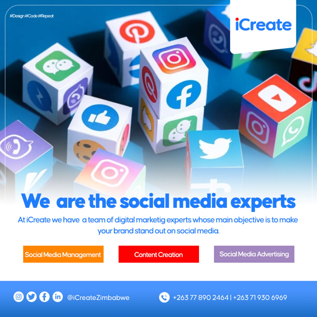Best social media agency in Zimbabwe, social media marketing agency, iCreate Zimbabwe